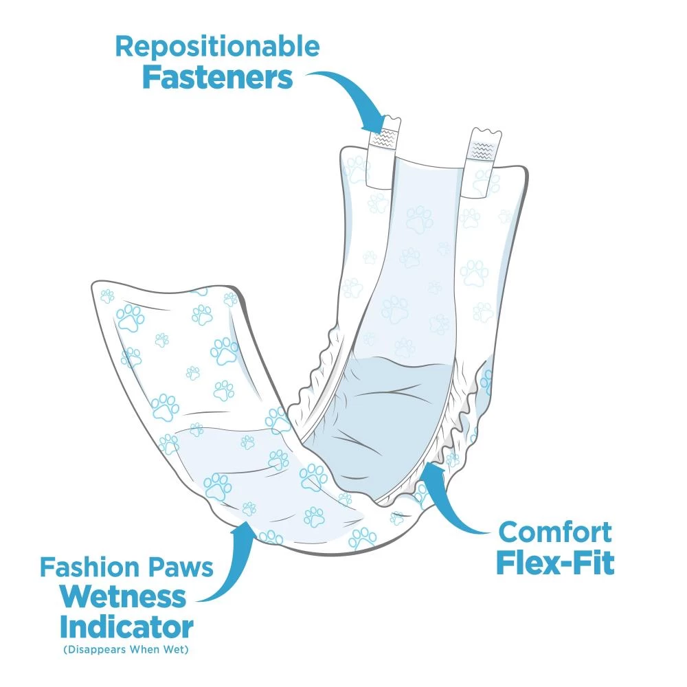 Four Paws Wee Wee Disposable Male Wrap 2 Four Paws Wee Wee Disposable Male Wrap - Image 2