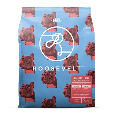 Roosevelt Big Ron's BBQ Beef & Green Lentil Grain Free Recipe Dry Dog Food 1 Roosevelt Big Ron's BBQ Beef & Green Lentil Grain Free Recipe Dry Dog Food