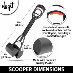Dogit Clean Jawz Dog Waste Scooper For Grass & Gravel -Dog Supply Store 122741 PT2. AC SL1200 V1627686983