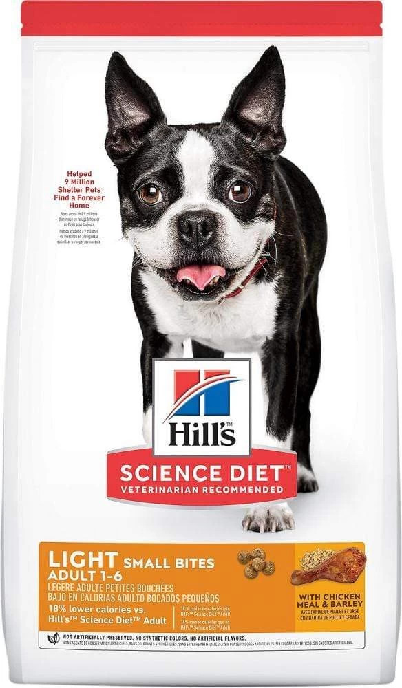 Hill's Science Diet Adult Light Small Bites Chicken Meal & Barley Dry Dog Food 1 Hill's Science Diet Adult Light Small Bites Chicken Meal & Barley Dry Dog Food