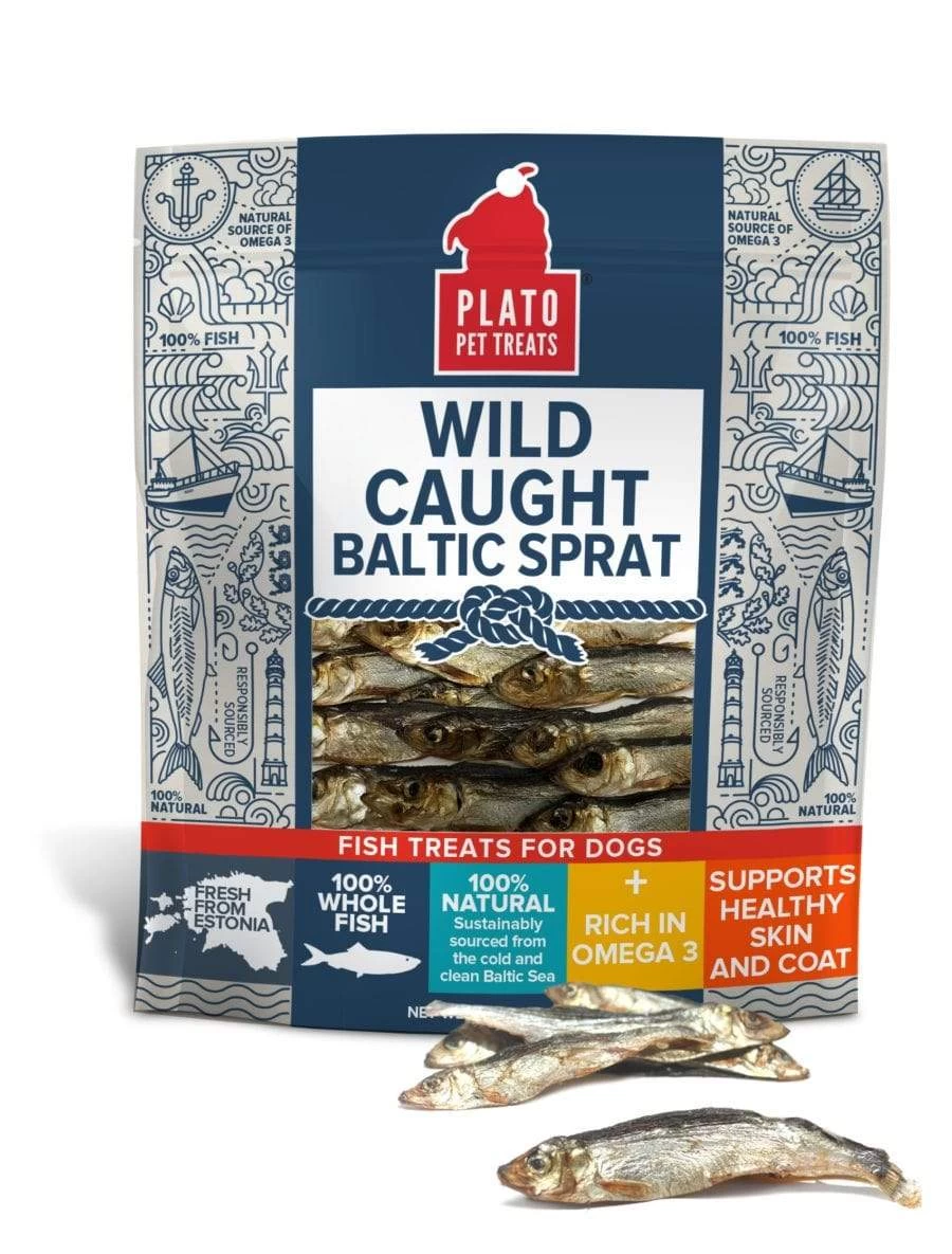 Plato Wild Caught Baltic Sprat Fish Treat For Dogs 1 Plato Wild Caught Baltic Sprat Fish Treat For Dogs