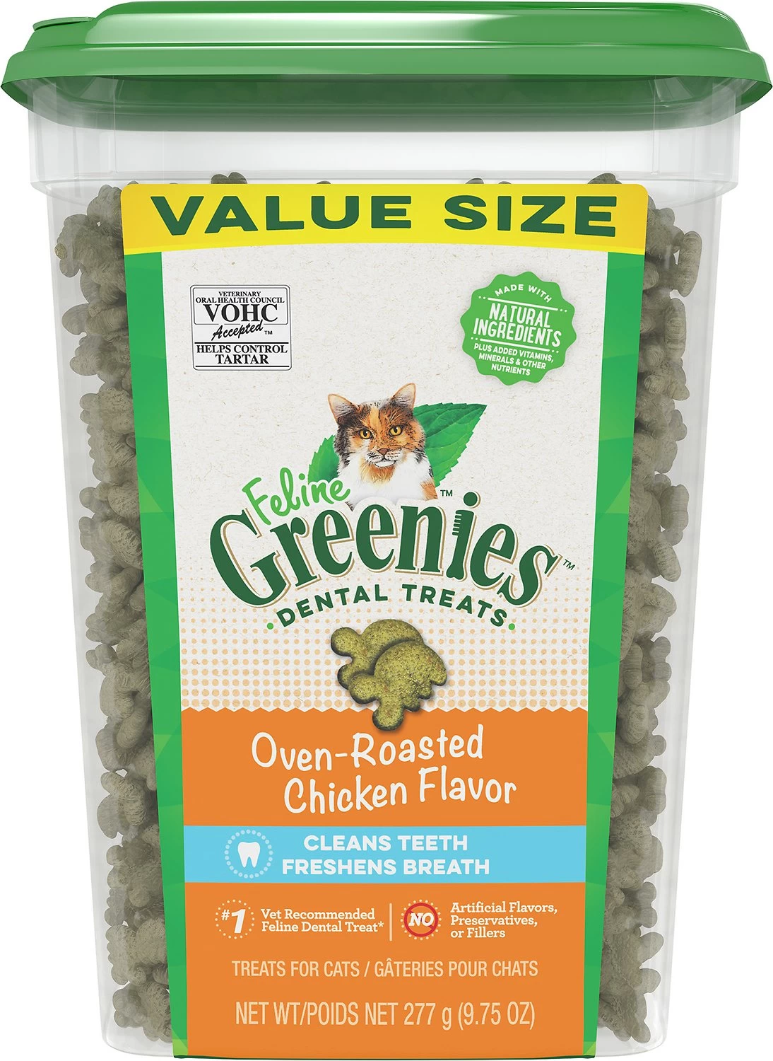 Feline Greenies Adult Dental Oven Roasted Chicken Flavor Cat Treats 1 Feline Greenies Adult Dental Oven Roasted Chicken Flavor Cat Treats