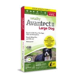 Vetality Avantect II Monthly Topical Flea And Tick Treatment For Large Dogs