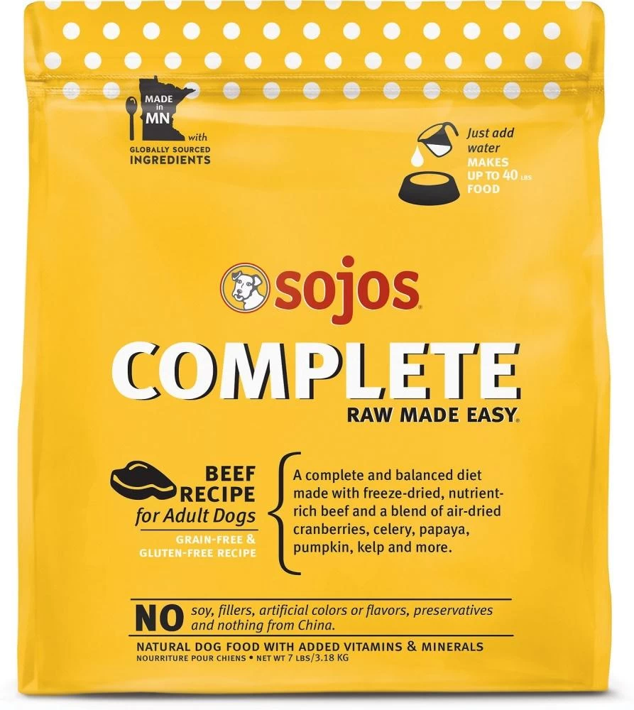 Sojos Complete Beef Dog Food Mix 1 Sojos Complete Beef Dog Food Mix