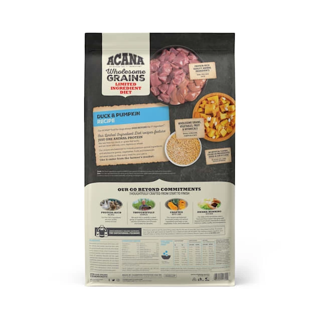 ACANA Singles + Wholesome Grains Limited Ingredient Diet Duck & Pumpkin Dry Dog Food 2 ACANA Singles + Wholesome Grains Limited Ingredient Diet Duck & Pumpkin Dry Dog Food - Image 2