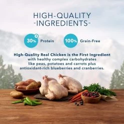 Blue Buffalo Wilderness Grain Free High Protein Chicken Recipe Adult Large Breed Dry Dog Food -Dog Supply Store 31676 1556052505