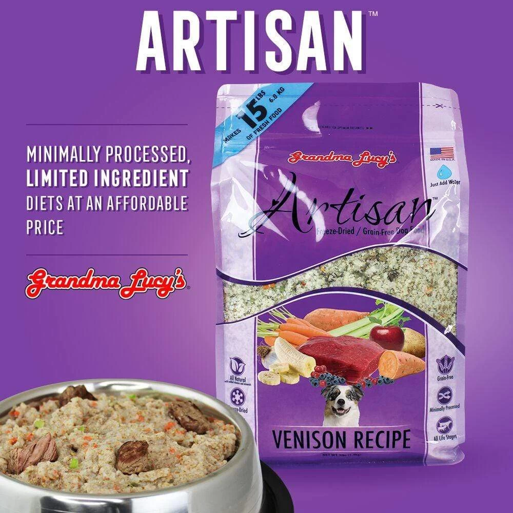 Grandma Lucy's Artisan Grain Free Venison Freeze Dried Dog Food 3 Grandma Lucy's Artisan Grain Free Venison Freeze Dried Dog Food - Image 3