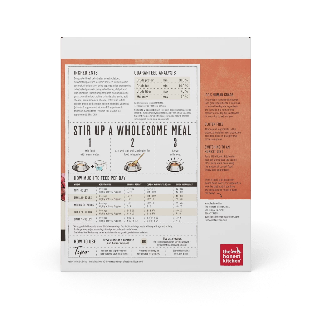 The Honest Kitchen LOVE Grain Free Beef All Life Stages Dog Food 2 The Honest Kitchen LOVE Grain Free Beef All Life Stages Dog Food - Image 2