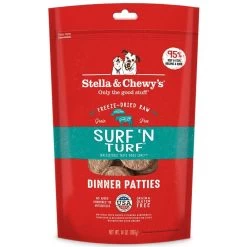 Stella & Chewy's Surf 'N Turf Grain Free Dinner Patties Freeze Dried Raw Dog Food