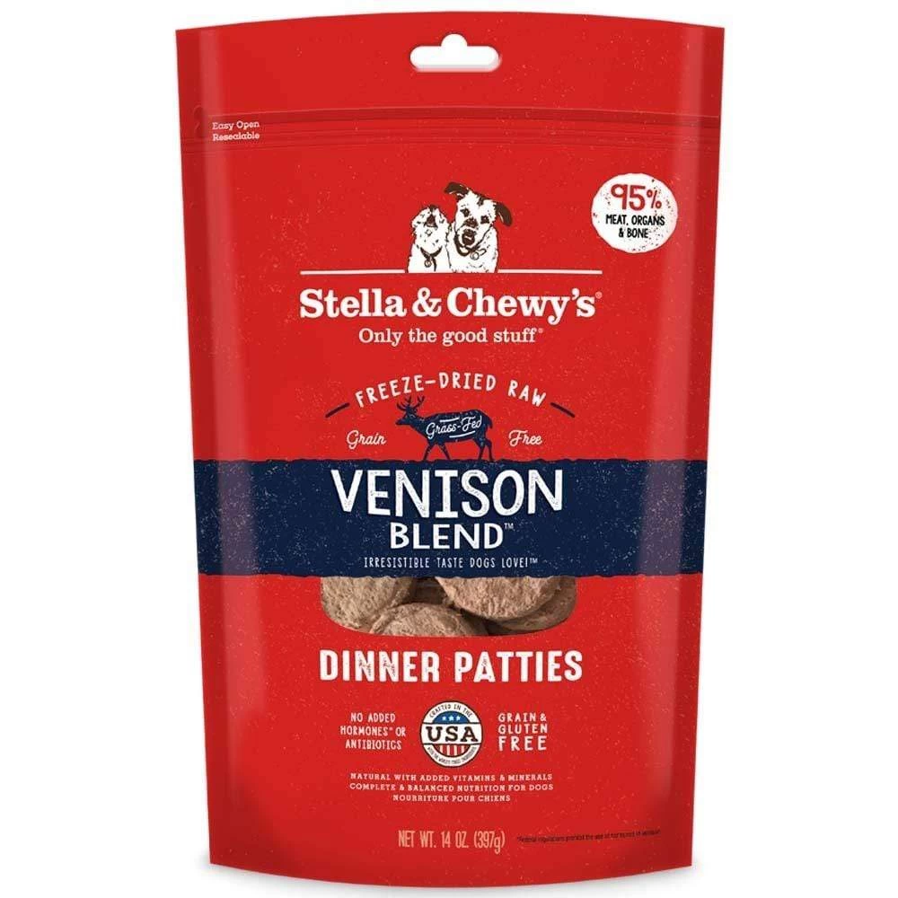 Stella & Chewy's Venison Blend Grain Free Dinner Patties Freeze Dried Raw Dog Food 1 Stella & Chewy's Venison Blend Grain Free Dinner Patties Freeze Dried Raw Dog Food