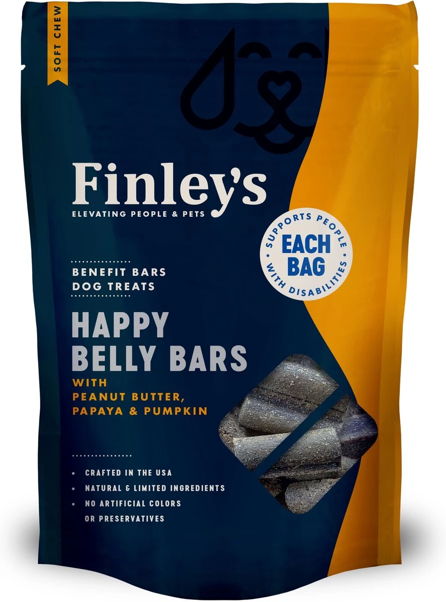 Finley's Barkery Happy Belly Benefit Bars Dog Treats 1 Finley's Barkery Happy Belly Benefit Bars Dog Treats