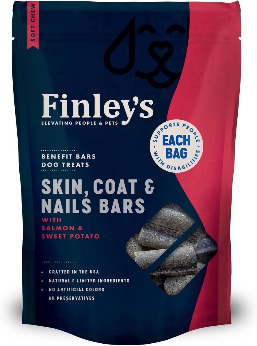 Finley's Barkery Skin, Coat & Nails Benefit Bars Dog Treats 1 Finley's Barkery Skin, Coat & Nails Benefit Bars Dog Treats