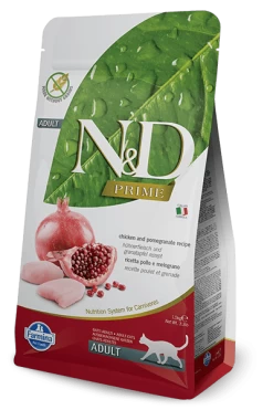 Farmina Prime N&D Natural & Delicious Grain Free Adult Chicken & Pomegranate Dry Cat Food