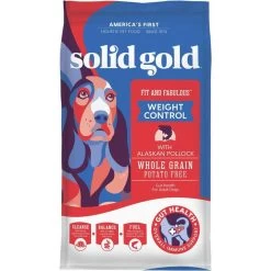 Solid Gold Fit & Fabulous Adult Low Fat & Low Calorie With Fresh Caught Alaskan Pollock Dry Dog Food