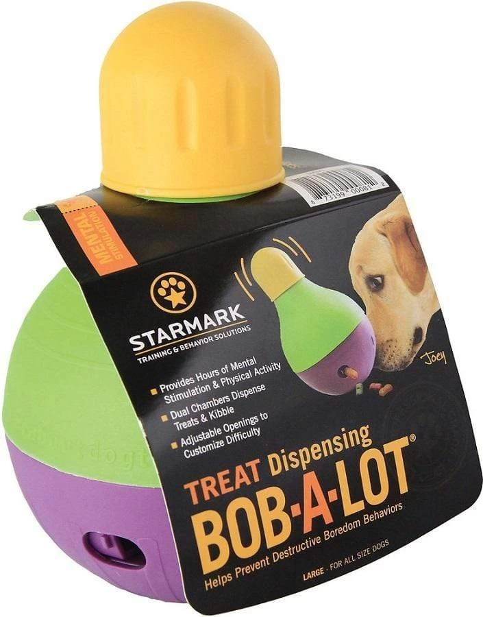 Starmark Treat Dispensing Bob-a-Lot Dog Toy 1 Starmark Treat Dispensing Bob-a-Lot Dog Toy