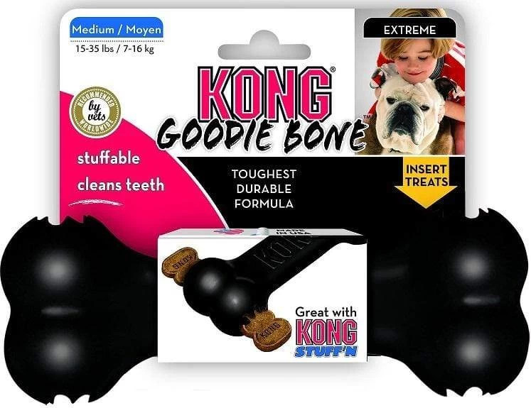 KONG Extreme Goodie Bone Dog Toy 2 KONG Extreme Goodie Bone Dog Toy - Image 2