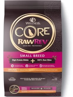 Wellness CORE RawRev Natural Small Breed Grain Free Original Turkey & Chicken With Freeze Dried Turkey Dry Dog Food