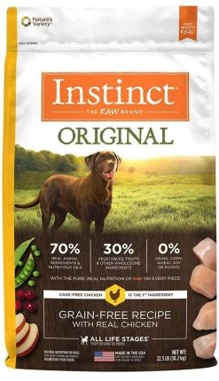 Instinct Original Grain Free Recipe With Real Chicken NaturalKibble Coated With Freeze-Dried Raw Dry Dog Food