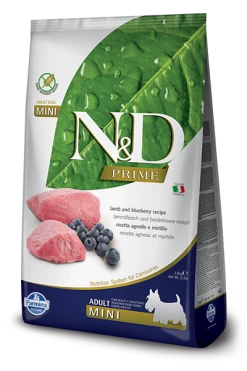 Farmina Prime N&D Natural & Delicious Grain Free Mini Adult Lamb & Blueberry Dry Dog Food