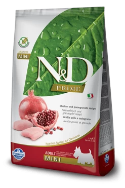 Farmina Prime N&D Natural & Delicious Grain Free Mini Adult Chicken & Pomegranate Dry Dog Food