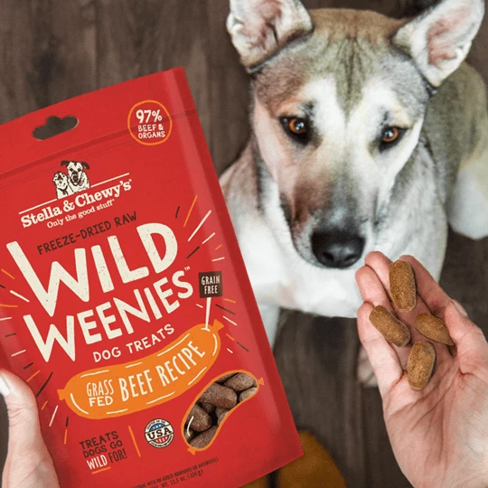 Stella & Chewy's Wild Weenies Grain Free Beef Recipe Freeze Dried Raw Dog Treats 3 Stella & Chewy's Wild Weenies Grain Free Beef Recipe Freeze Dried Raw Dog Treats - Image 3