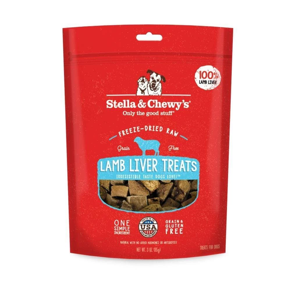 Stella & Chewy's Freeze-Dried Raw Lamb Liver Dog Treats 1 Stella & Chewy's Freeze-Dried Raw Lamb Liver Dog Treats