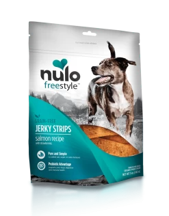 Nulo Freestyle Grain Free Salmon & Strawberries Recipe Jerky Dog Treats