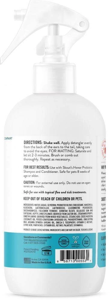 Skout's Honor Probiotic Daily Use Detangler Fragrance-Free 2 Skout's Honor Probiotic Daily Use Detangler Fragrance-Free - Image 2