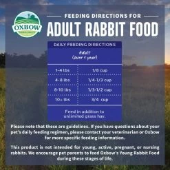 Oxbow Animal Health Essentials Adult Rabbit Food All Natural Adult Rabbit Pellets -Dog Supply Store 46906 1614269038