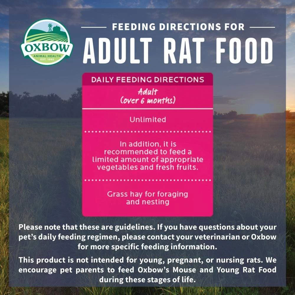 Oxbow Animal Health Essentials Adult Rat Food All Natural Adult Rat Food 4 Oxbow Animal Health Essentials Adult Rat Food All Natural Adult Rat Food - Image 4