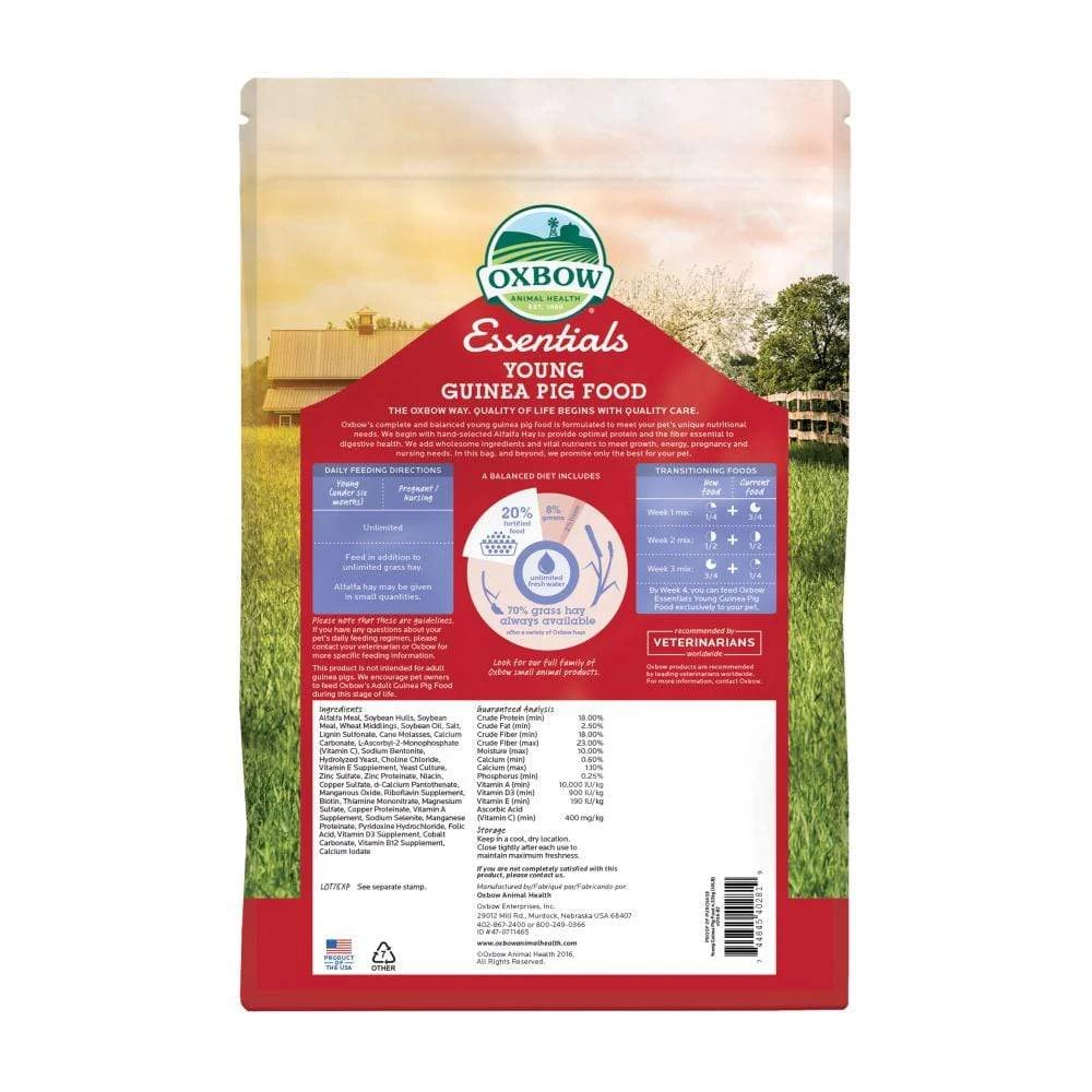 Oxbow Animal Health Essentials Young Guinea Pig Food All Natural Guinea Pig Pellets 4 Oxbow Animal Health Essentials Young Guinea Pig Food All Natural Guinea Pig Pellets - Image 4