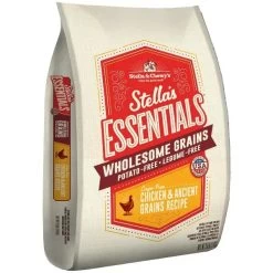Stella & Chewy's Raw Coated Kibble With Wholesome Grains Cage Free Chicken, Pumpkin & Quinoa Recipe Dry Dog Food -Dog Supply Store 5230100894 Stella Chewys Essentials Cage Free Chicken Ancient Grains Recipe Dry Dog Food Recipe 25 lb