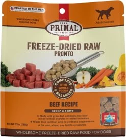 Primal Pronto Beef Recipe Freeze-Dried Raw Dog Food -Dog Supply Store 614238 MAIN. AC SL1200 V1659822352