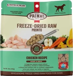 Primal Pronto Chicken Recipe Freeze-Dried Raw Dog Food -Dog Supply Store 614262 MAIN. AC SL1200 V1659822297