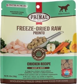 Primal Pronto Chicken Recipe Freeze-Dried Raw Dog Food -Dog Supply Store 614270 MAIN. AC SL1200 V1659816404