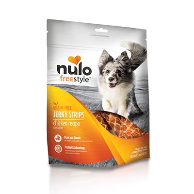 Nulo Freestyle Grain Free Jerky Strips Chicken & Apples Recipe Jerky Dog Treats 1 Nulo Freestyle Grain Free Jerky Strips Chicken & Apples Recipe Jerky Dog Treats