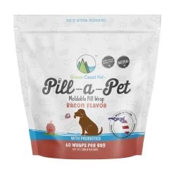 Green Coast Pet Pill-a-Pet Bacon Flavored Moldable Pill Wrap