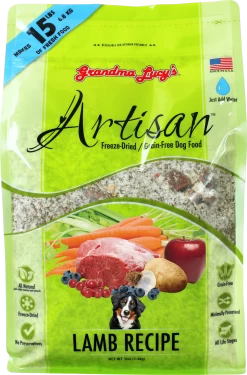Grandma Lucy's Artisan Grain Free Lamb Freeze Dried Dog Food -Dog Supply Store Artisan lamb 3lb front 1730x 908d61f4 fa3b 4aec 8244 85a16d0ecd1d