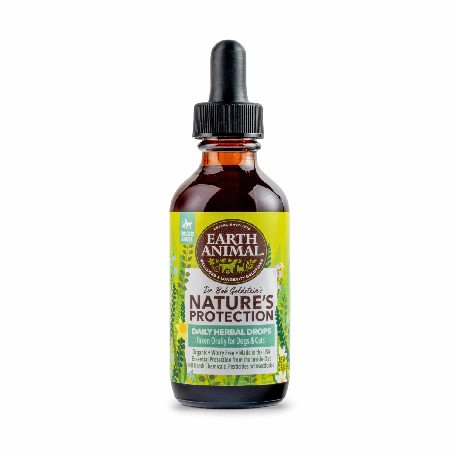 Earth Animal Nature's Protection™ Flea & Tick Herbal Daily Herbal Drops For Dogs And Cats 1 Earth Animal Nature's Protection™ Flea & Tick Herbal Daily Herbal Drops For Dogs And Cats