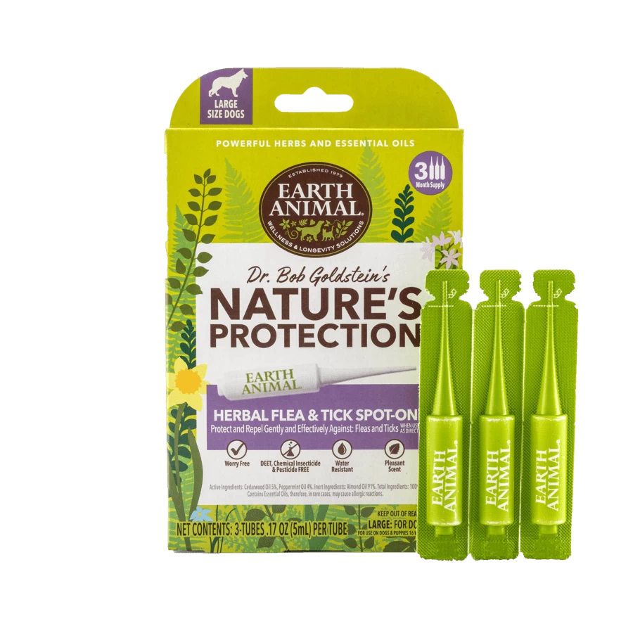 Earth Animal Nature's Protection™ Flea & Tick Herbal Spot-On For Large Dogs 1 Earth Animal Nature's Protection™ Flea & Tick Herbal Spot-On For Large Dogs
