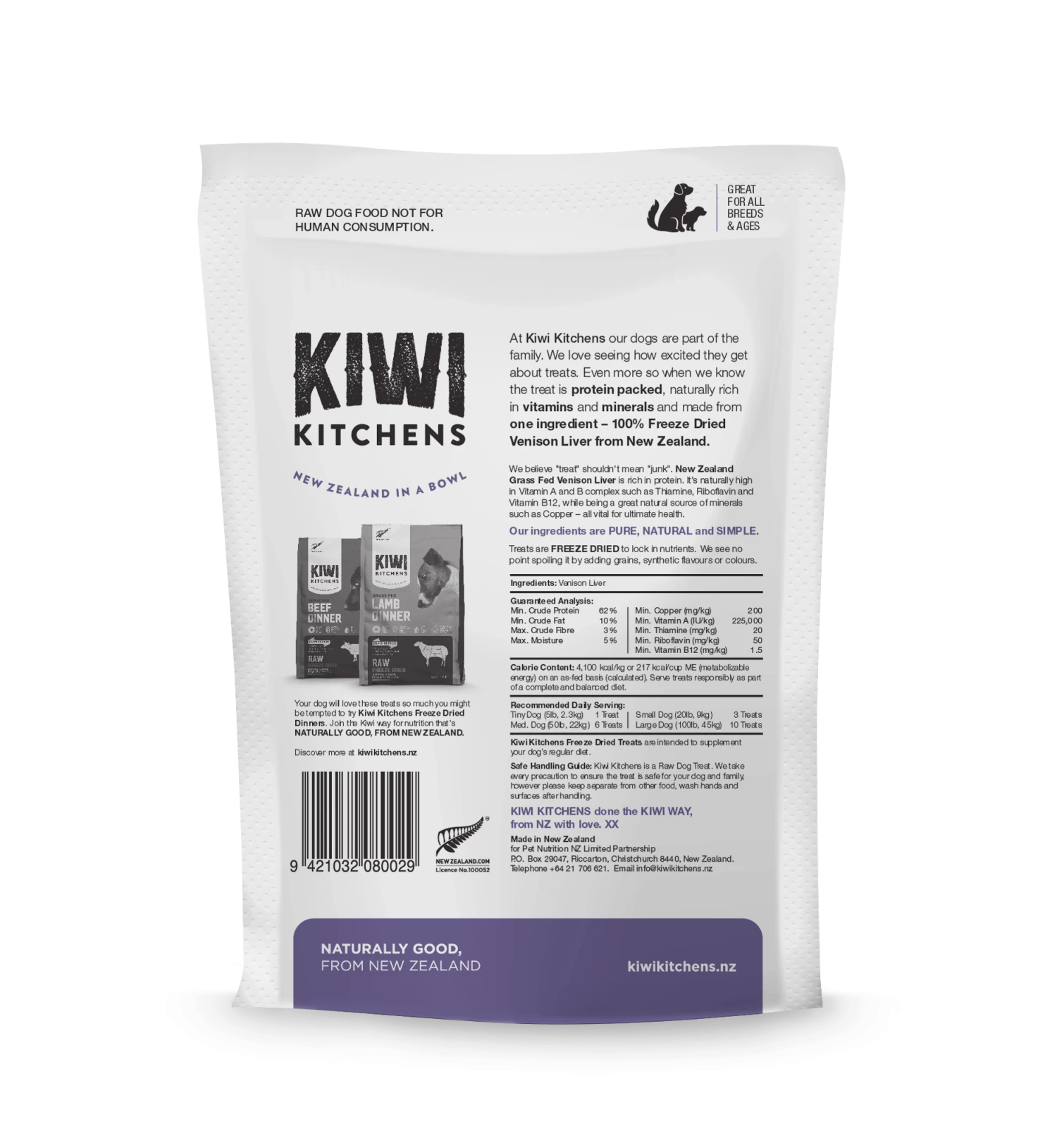Kiwi Kitchens Raw Freeze-Dried Venison Liver Treats For Dogs 2 Kiwi Kitchens Raw Freeze-Dried Venison Liver Treats For Dogs - Image 2