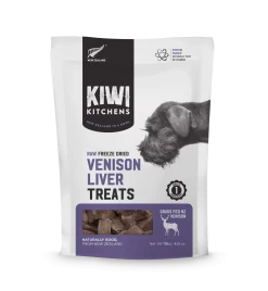 Kiwi Kitchens Raw Freeze-Dried Venison Liver Treats For Dogs