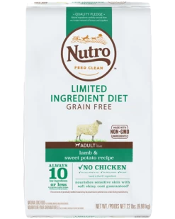 Nutro Limited Ingredient Grain Free Lamb & Sweet Potato Recipe For Dogs