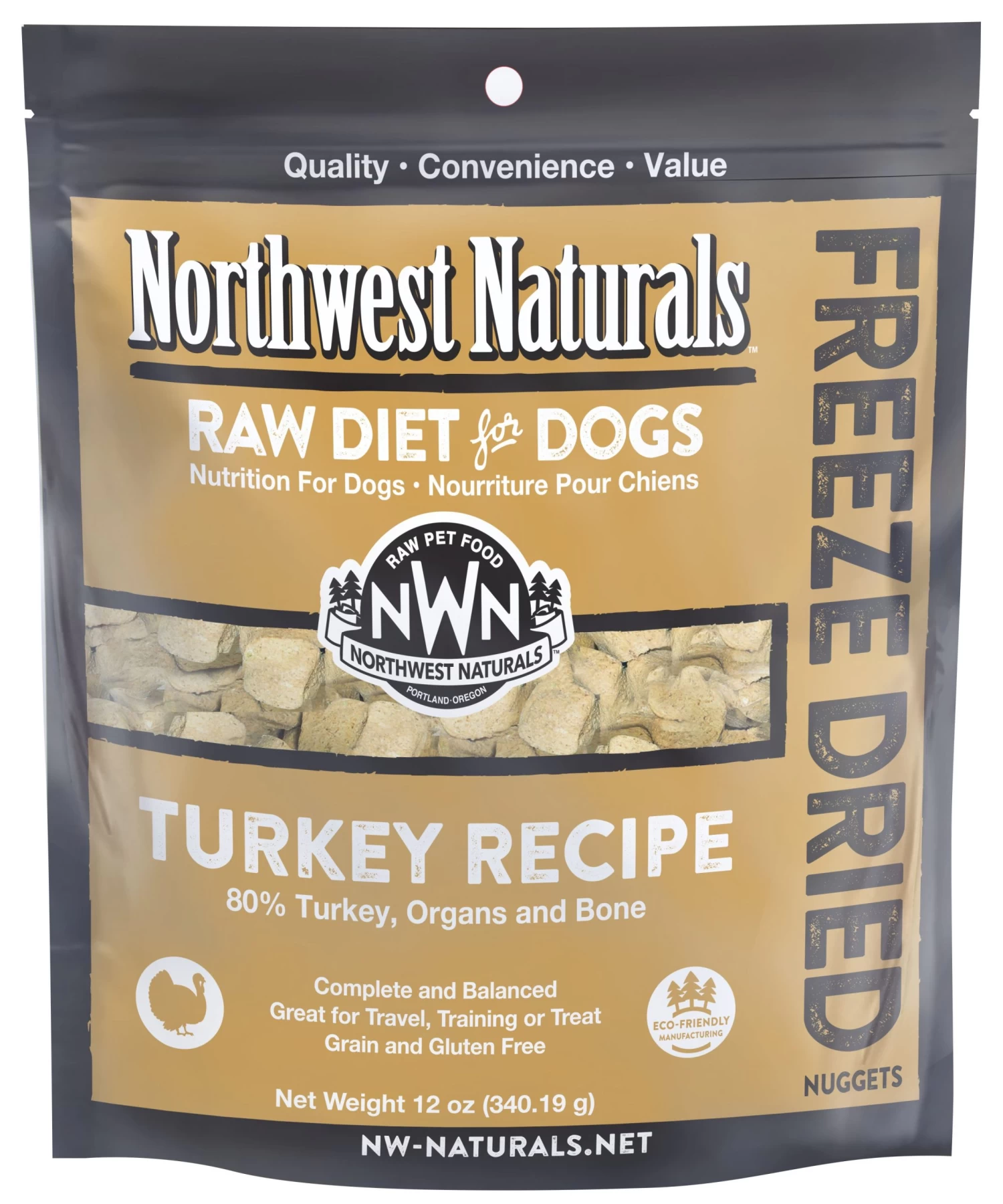 Northwest Naturals Freeze-Dried Raw Turkey Nuggets Dog Food 1 Northwest Naturals Freeze-Dried Raw Turkey Nuggets Dog Food