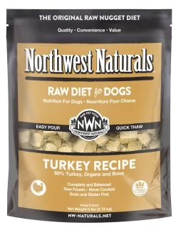 Northwest Naturals Frozen Turkey Nuggets Dog Food