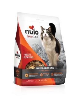 Nulo Freestyle Grain Free Turkey & Duck Recipe Freeze-Dried Raw Cat Food