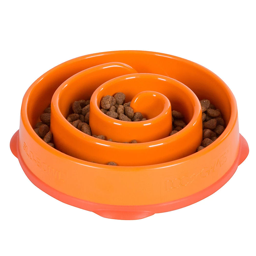 Outward Hound Fun Feeder Slo-Bowl Feeder For Dogs In Orange 1 Outward Hound Fun Feeder Slo-Bowl Feeder For Dogs In Orange