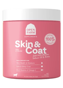 Open Farm Skin & Coat Supplement Chews For Dogs