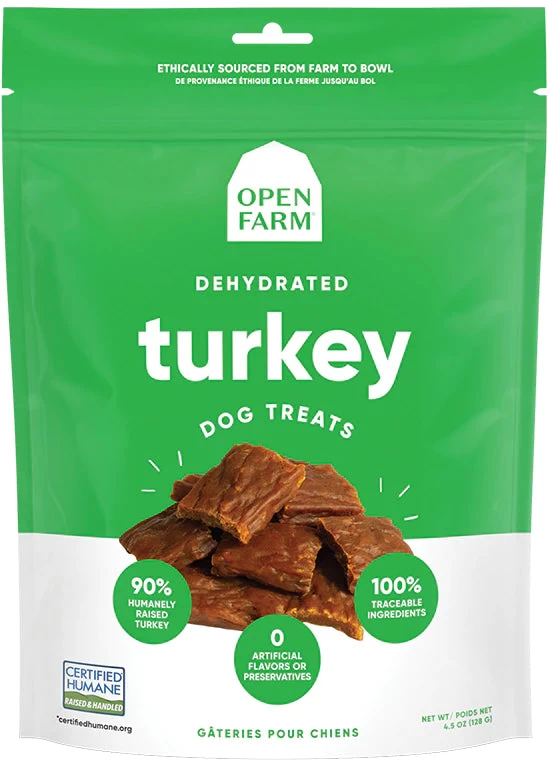 Open Farm Dehydrated Grain Free Turkey Dog Treats 1 Open Farm Dehydrated Grain Free Turkey Dog Treats