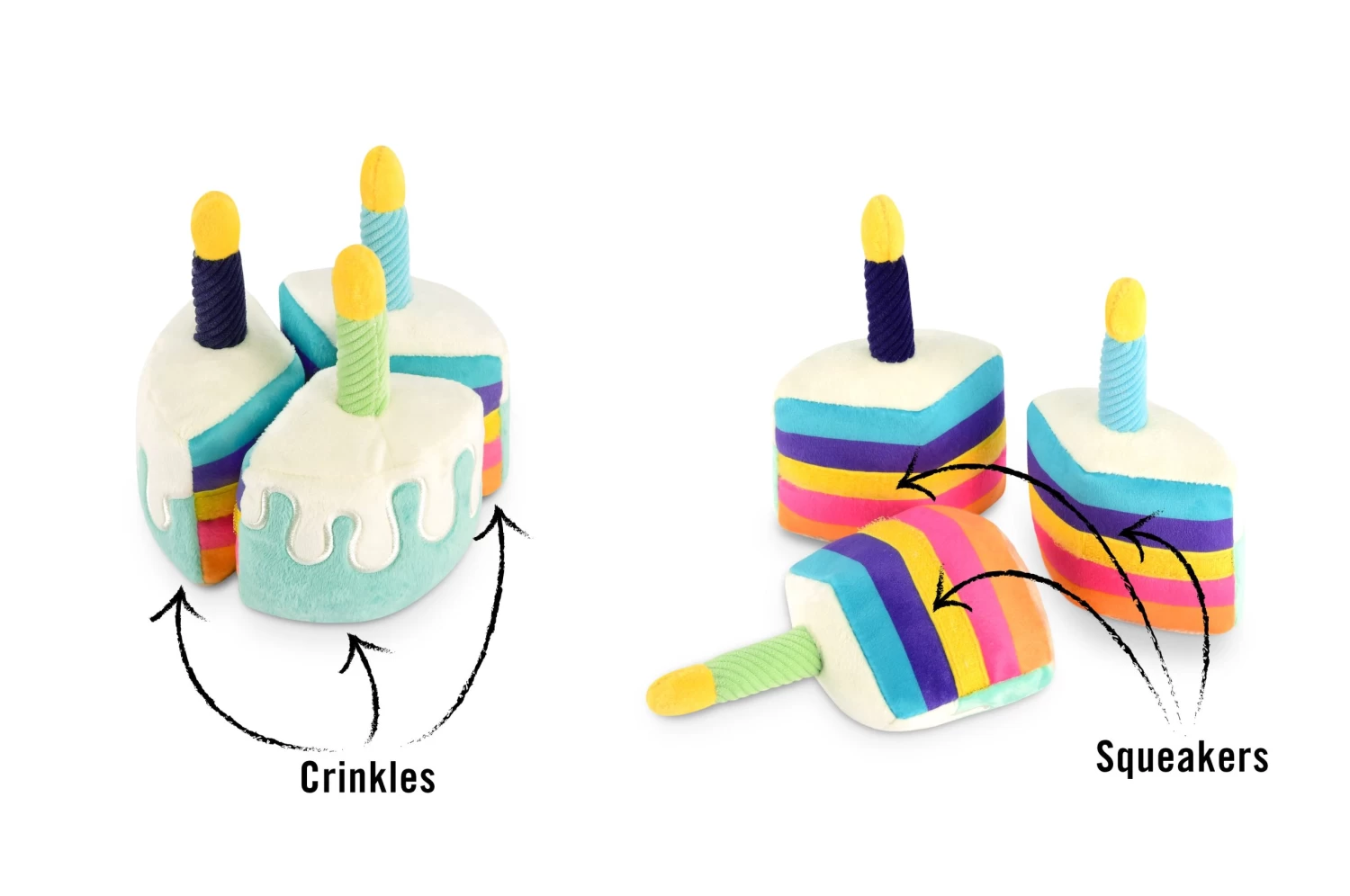 P.L.A.Y. Party Time Collection Bone-appetite Cake Toy For Dogs 2 P.L.A.Y. Party Time Collection Bone-appetite Cake Toy For Dogs - Image 2